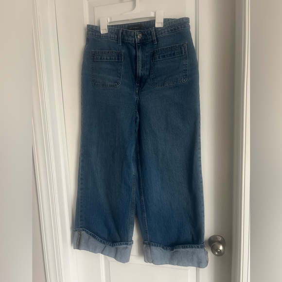 Free Assembly Cuff Leg Blue Jeans | 12 - Picture 3 of 6